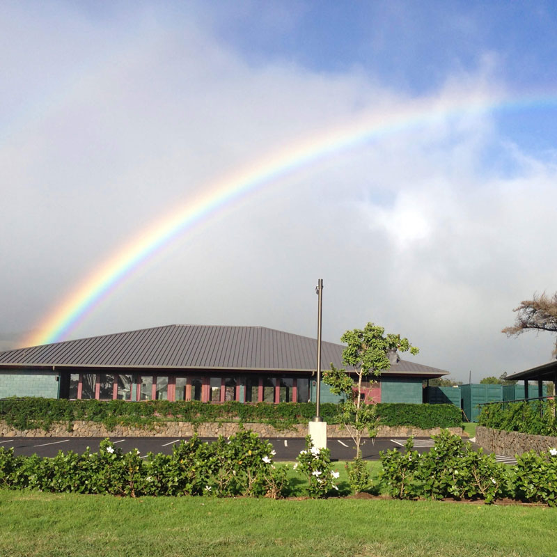 Rainbow over Mana Christian Ohana